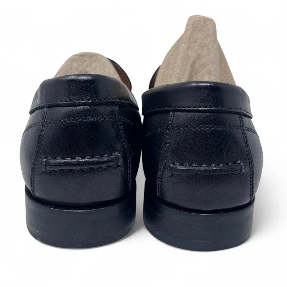 Vionic Men Snyder Penny Loafer 8M Black Leather Dress Shoe Classic Office Career